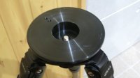 大型システマティックカーボン三脚用 Vixen SXGアダプター製作品